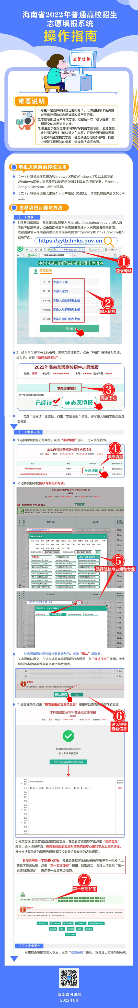 海南省2022年普通高校招生志愿填報系統(tǒng)操作指南