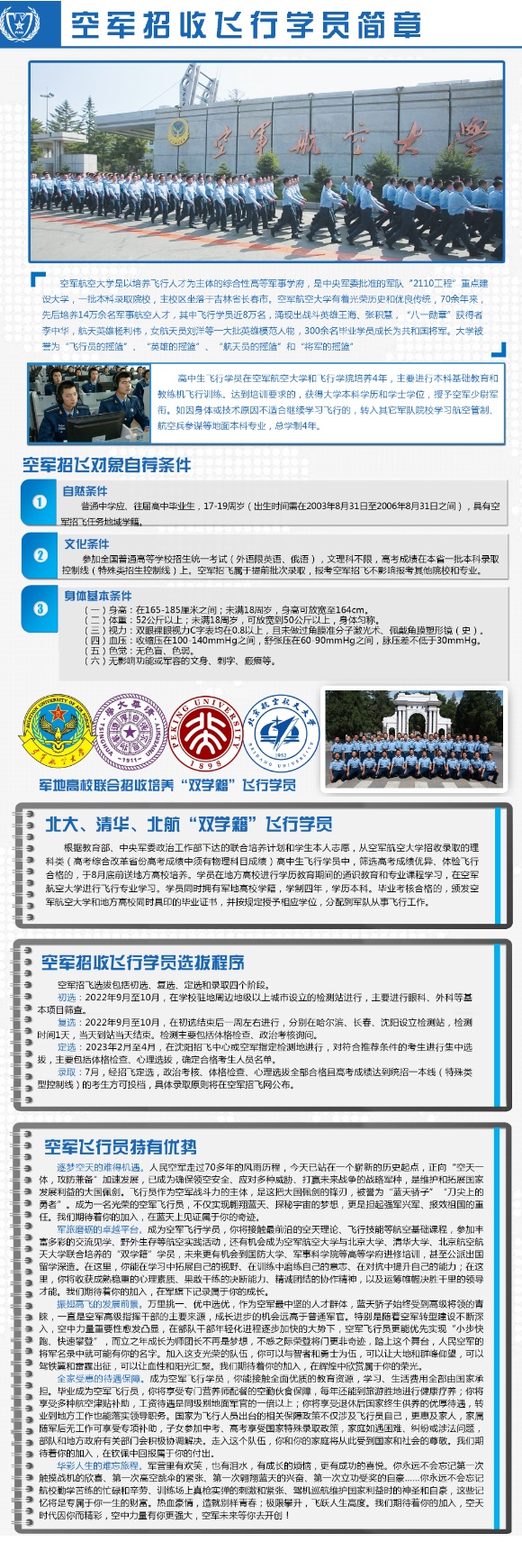 2023年度空軍招收飛行學(xué)員簡(jiǎn)章