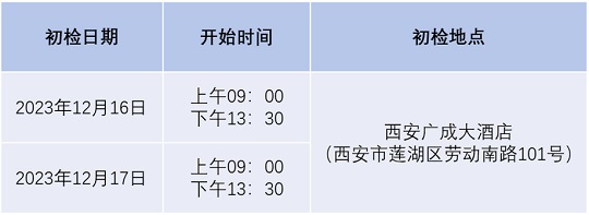 2024年度中國(guó)南方航空股份有限公司招飛陜西地區(qū)初檢安排