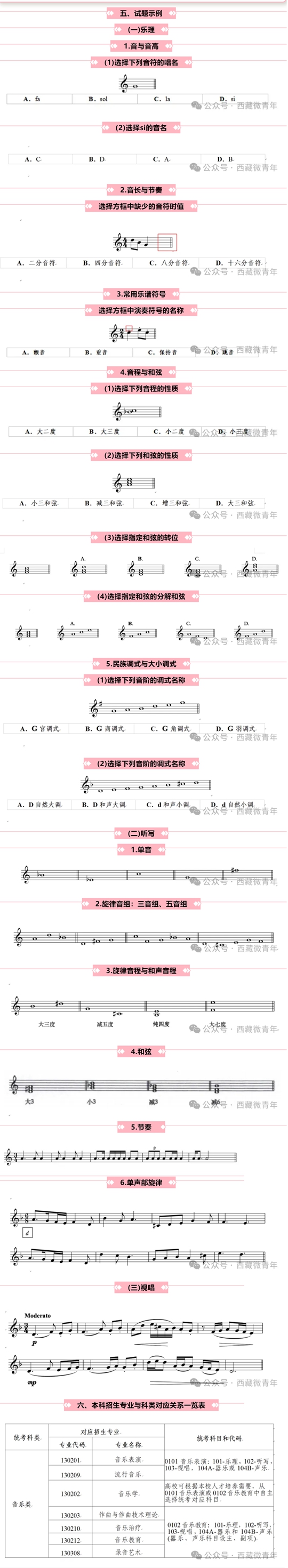 西藏自治區(qū)2025年普通高等學(xué)校招生藝術(shù)類（音樂類）專業(yè)報考簡介