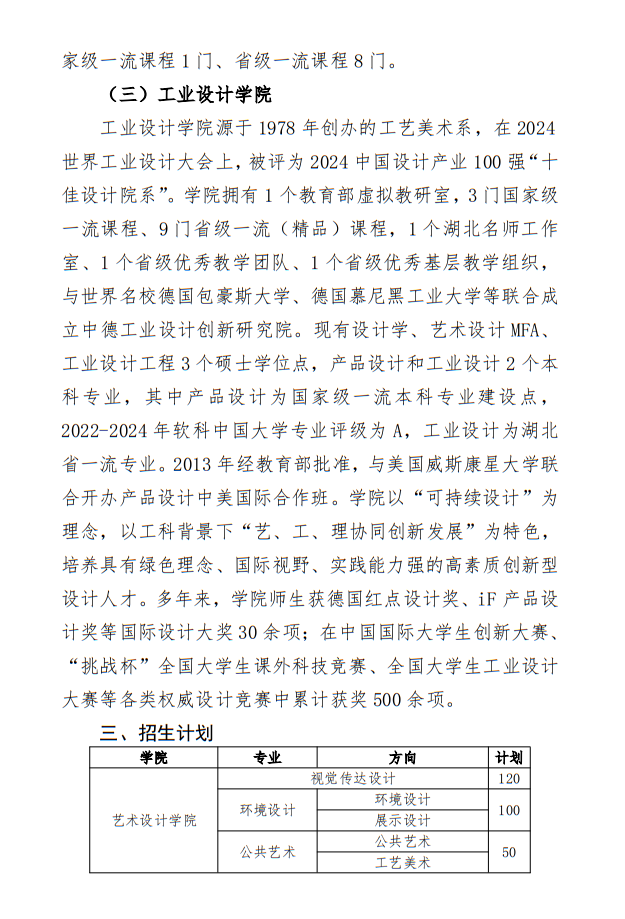 湖北工業(yè)大學(xué)2025年藝術(shù)類招生簡(jiǎn)章