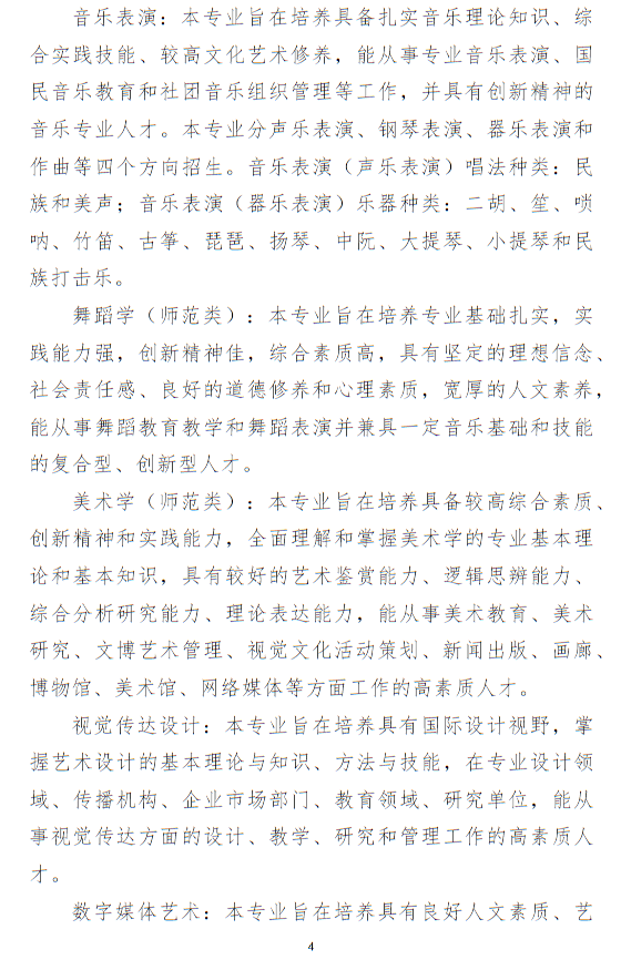 長江大學(xué)2025年藝術(shù)類專業(yè)招生簡章