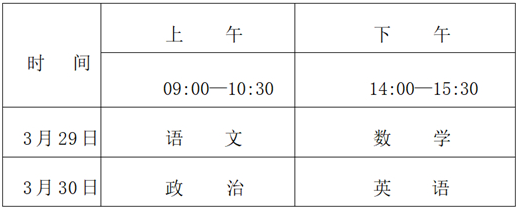 江西省2025年普通高校體育單招文化考試考生須知