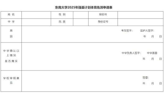 東南大學(xué)2025年強基計劃招生簡章