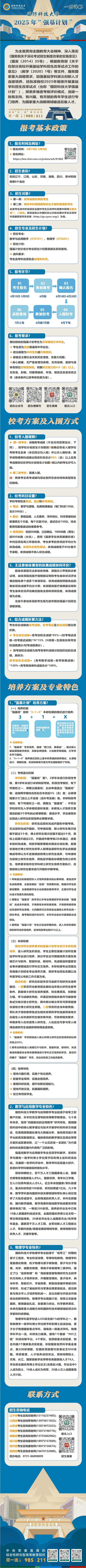 一圖詳解︱國(guó)防科技大學(xué)2025年“強(qiáng)基計(jì)劃”