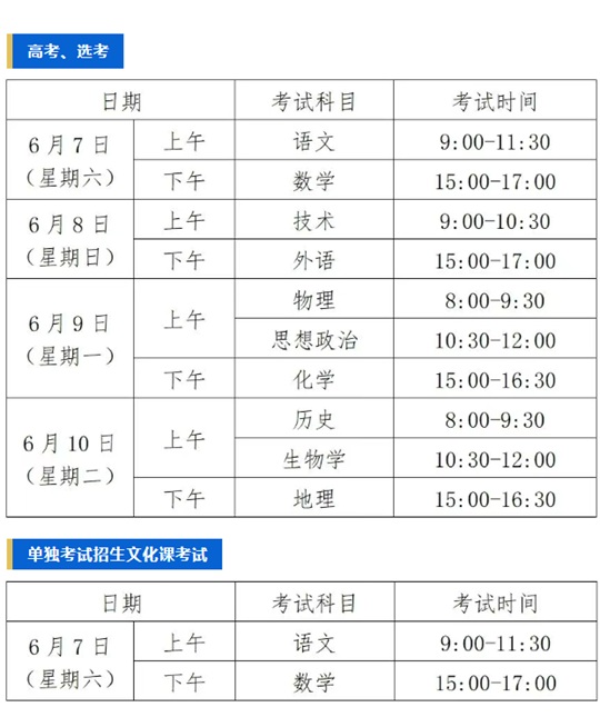 浙江：2025年高考在即請收好這份時間指南