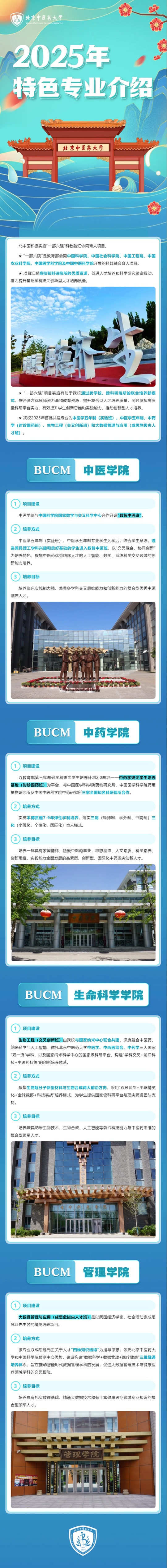 2025年北京中醫(yī)藥大學(xué)特色專業(yè)介紹