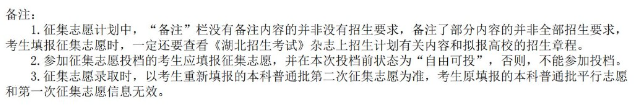 湖北省2025年本科普通批第二次征集志愿公告（含院校及計劃）