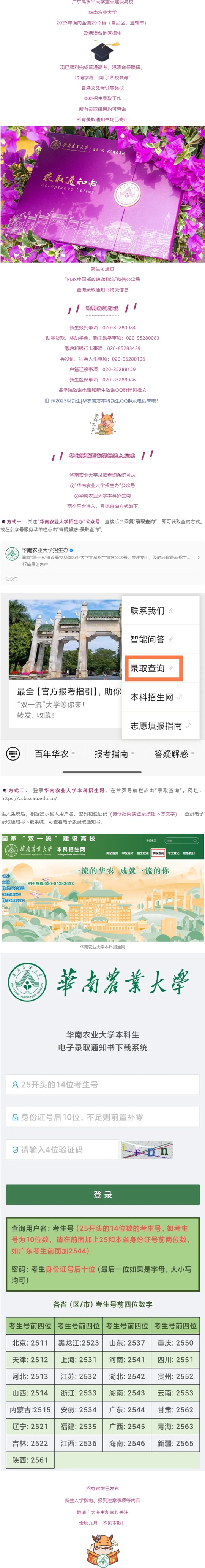 華南農(nóng)業(yè)大學2025年本科招生錄取工作圓滿完成